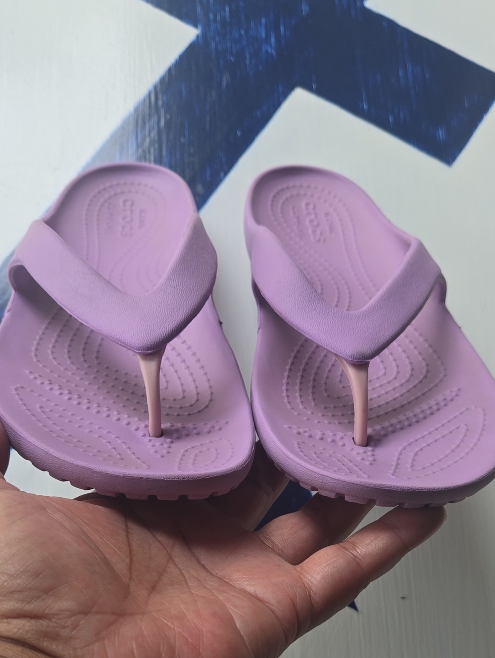 Crocs Kadee II Orchid Purple Flip Flop Size 7 - Picture 2 of 9